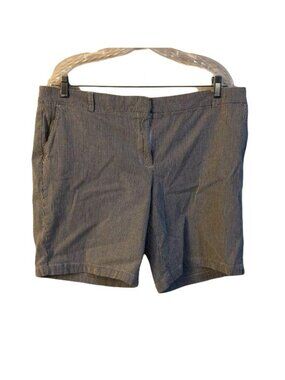 Tommy Hilfiger Seersucker Striped Womens Shorts Size 16